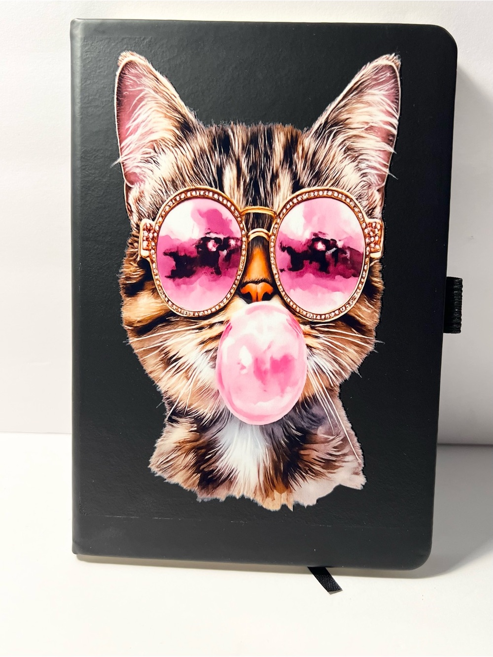 Cute Cat A5 Hardcover Journal Notebook | Bubble Gum Kitty